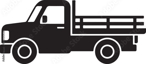 cartoon truck isolated on white