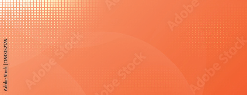 Abstract orange background with a gradient texture. The background features orange hues and dotted patterns for a vibrant look. Geometric gradient background vector. Orange background.