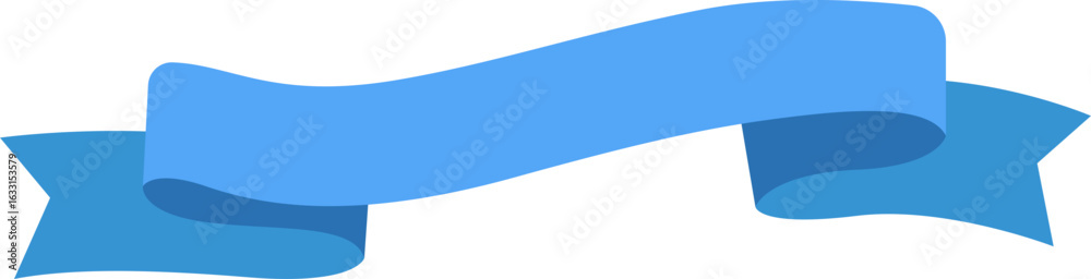Obraz premium Blue Ribbon Banner