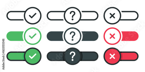 Toggle switch icon. Illustration vector