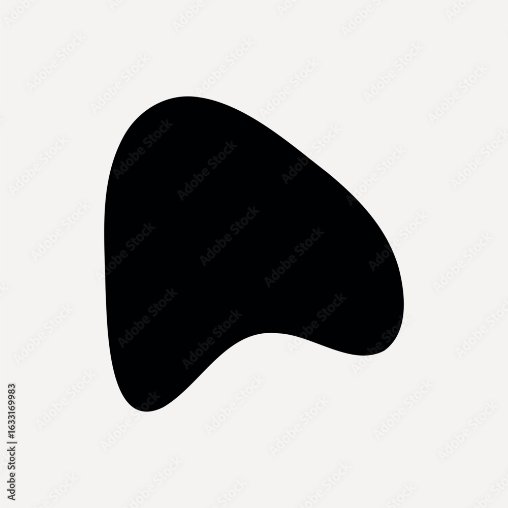 Abstract black organic shape art vector Abstract black organic shape art vector