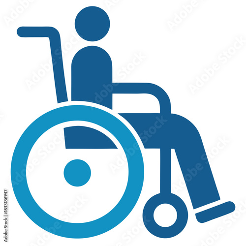 Wheelchair Access Humanitarian Icon on Transparent Background