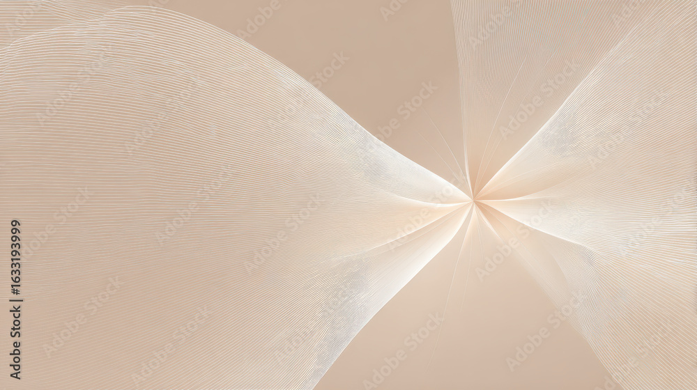 Obraz premium clean background featuring ultrabright thin wavy lines gracefully flowing across creating hypnotic effect