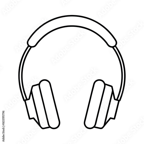 Illustration of industrial ear protection earmuffs for workplace safety and hearing conservation