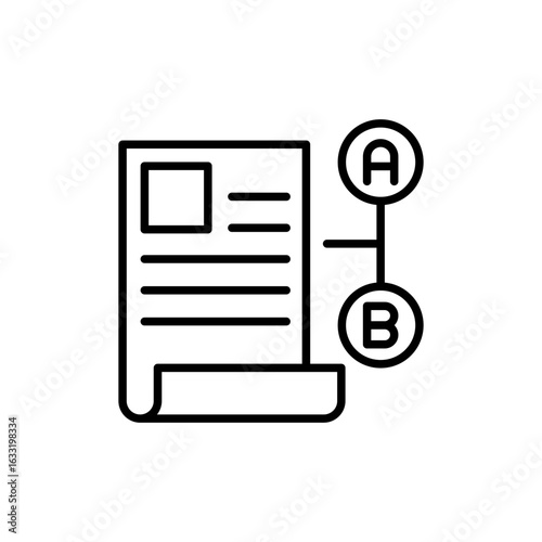 Fotografía Backup Plan outline icons, minimalist vector illustration ,simple transparent graphic element
