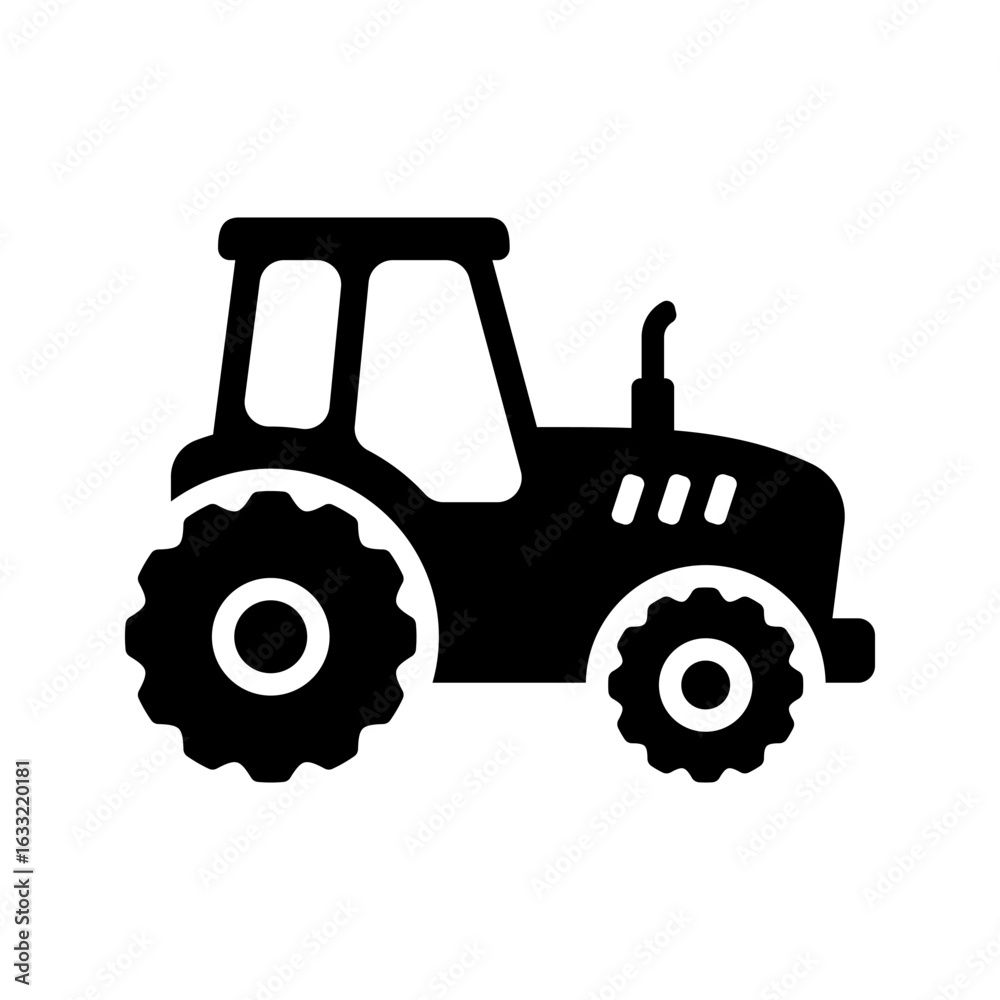 Obraz premium Tractor icon isolated on white background.