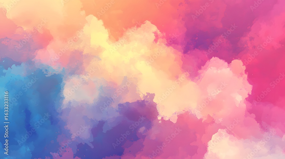 Fototapeta premium A vibrant, painterly abstract design.