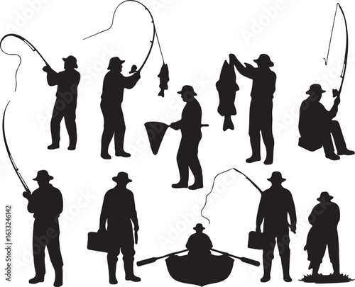 fishing silhouette
