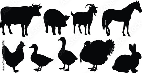 farm animal silhouette