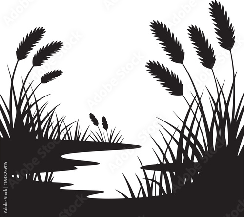 Cattail Plant Silhouette Vector

Marsh and Wetland Cattail Clipart

Nature Pond Plant Cattail Design

Aquatic Plant Reed & Cattail Vector Art

Cattail Grass Silhouette Illustration

