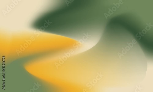 Soft Yellow and Green Tone Transition with smooth gradient motion background