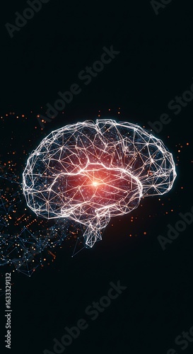 Wallpaper Mural 輝く脳神経ネットワーク Torontodigital.ca