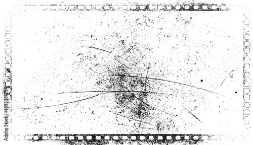 Dirty or dust film grain speck grit grunge overlay on white background grain noise particles. Texture Vector. Dust Overlay Distress Grainy Grungy Effect. Distressed Backdrop Vector Illustration.