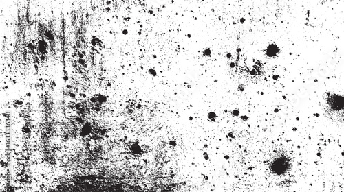 Dirty or dust film grain speck grit grunge overlay on white background grain noise Speckle grain dot white paper noise texture with distress effect vector illustration pattern background.