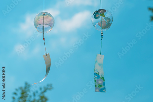 Wind chimes: a symbol of summer in Japan. 日本の夏の風物詩。風鈴。