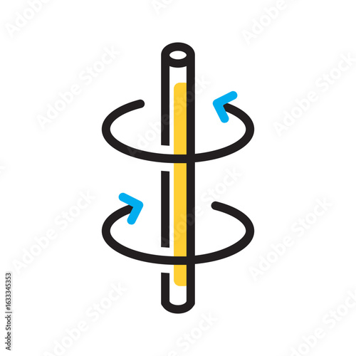 Vector multi color icon for Axis