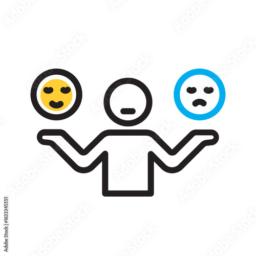 Vector multi color icon for Preference