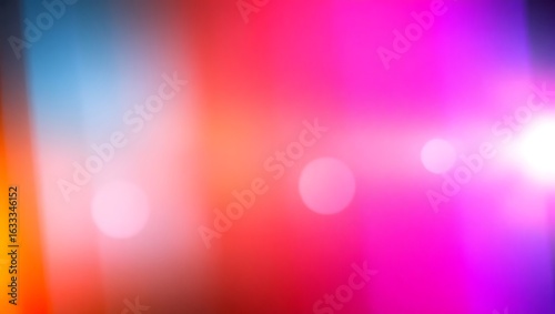 Abstract Vibrant Pink and Blue Gradient Background with Lens Flare and Bokeh Lights:  Modern, Energetic, and Stylish Design.