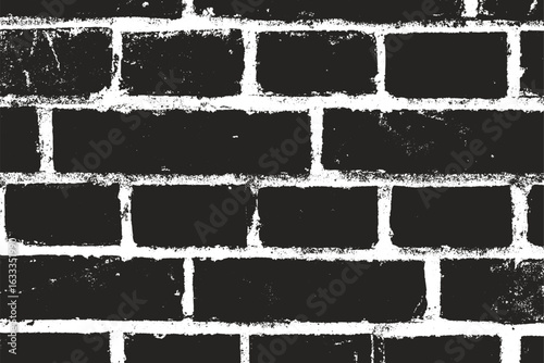 Grunge Brick Wall Texture Vector Background, Seamless Brick Pattern Vintage Wall Design, Old Grungy Brick Texture for Graphic Use, Urban Brick Wall Vector Template Illustration
