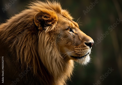 Wallpaper Mural 雄々しいライオンの横顔 夕暮れの光 Torontodigital.ca