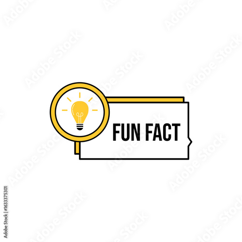 Did you know vector template post icon for social media background, fun fact blank template fyi vector with lightbulb idea