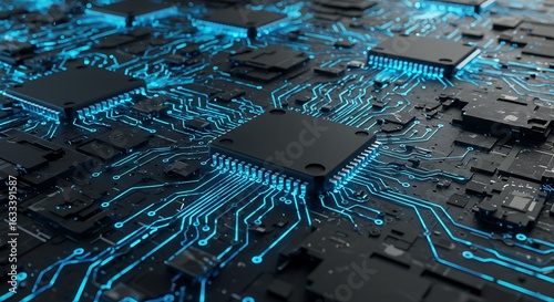 Wallpaper Mural 高性能回路基板のクローズアップ Torontodigital.ca
