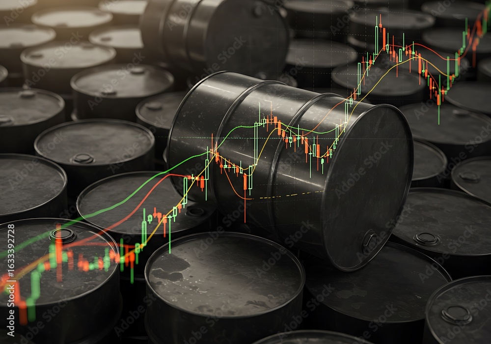 custom made wallpaper toronto digital原油価格チャートと石油ドラム群