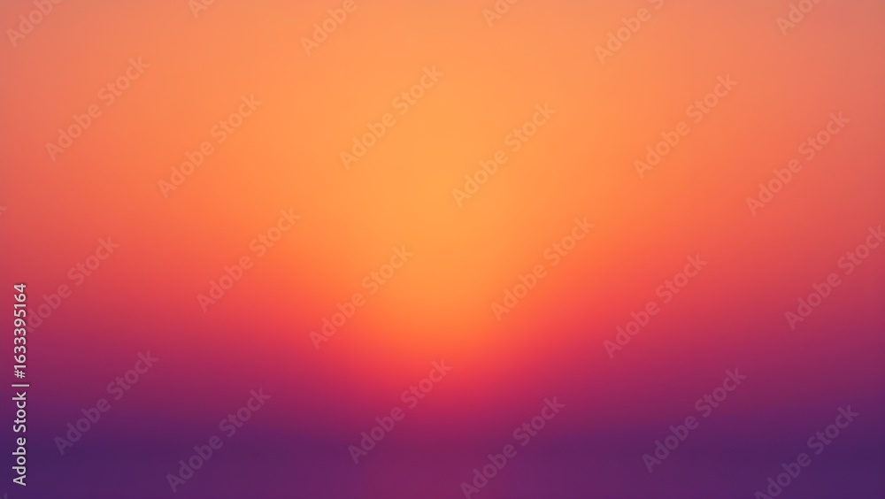 Naklejka premium Sunset-inspired gradient texture with soft orange to purple light transitions and ambient shadows
