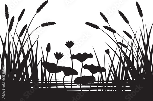 grass and flowers