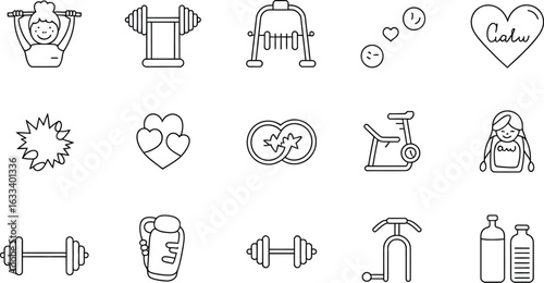 Fitness related icons