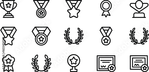 Awards and achievements icons
