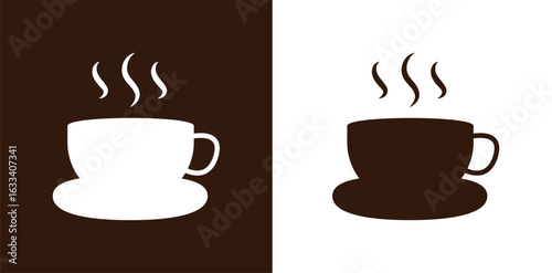 sillhouette cup coffee