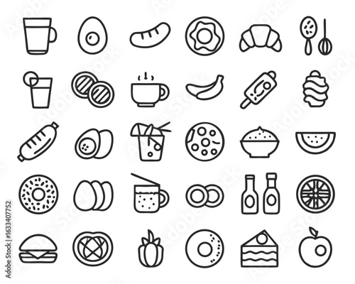 Charming hand drawn illustration featuring a steaming coffee cup and crispy french fries perfect for breakfast or cafe menus isolated on transparent background