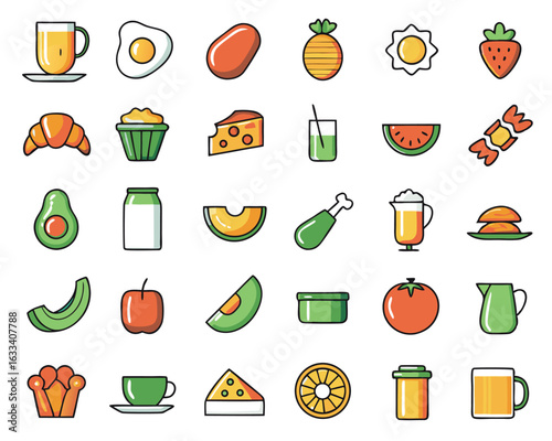 Charming hand drawn breakfast scene featuring a steaming coffee cup and crispy fries isolated on transparent background