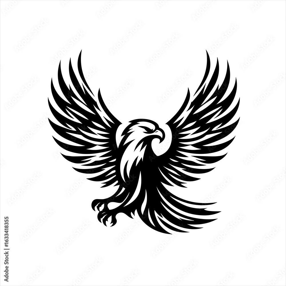 Obraz premium Eagle with spread wings