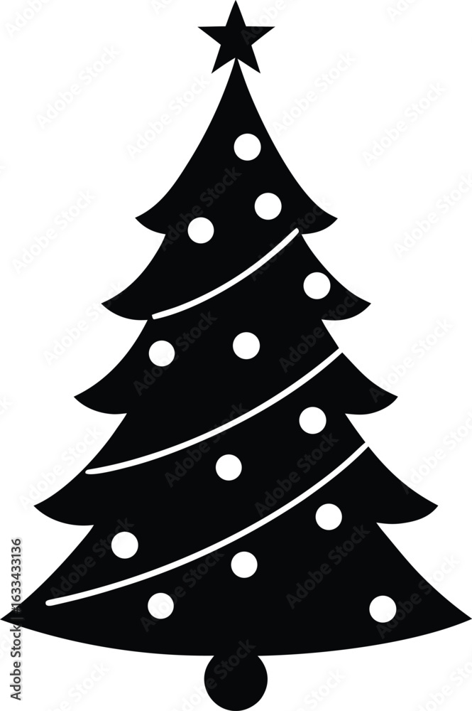 Fototapeta premium Christmas Tree Icon