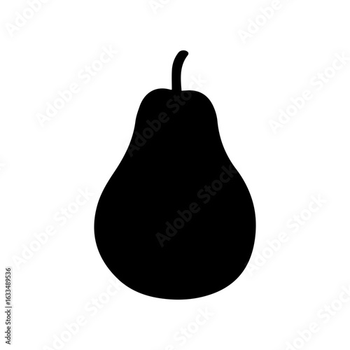 pear fruit glyph icon