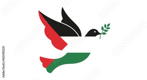 Palestinian Peace Dove Symbol