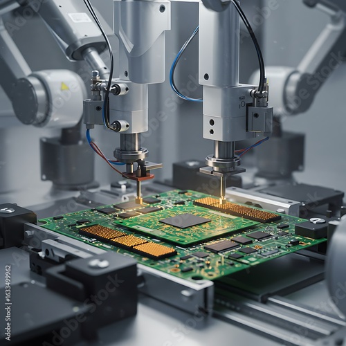 Wallpaper Mural 精密機械による基板実装工程 Torontodigital.ca
