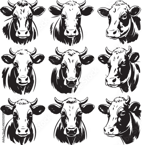 Cow Silhouette Vector | Farm Animal Clipart

Dairy Cow Silhouette | Rustic Farm Design

Standing Cow Silhouette | Livestock Animal Art

Black Cow Silhouette | Cattle Vector Illustration

Cow Outline S