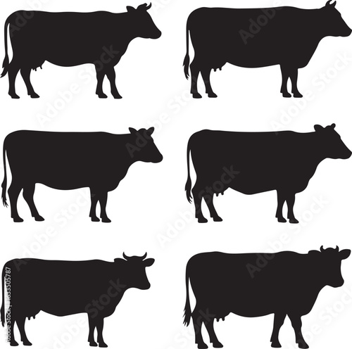 Cow Silhouette Vector | Farm Animal Clipart

Dairy Cow Silhouette | Rustic Farm Design

Standing Cow Silhouette | Livestock Animal Art

Black Cow Silhouette | Cattle Vector Illustration

Cow Outline S