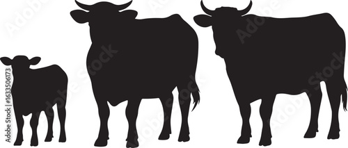 Cow Silhouette Vector | Farm Animal Clipart

Dairy Cow Silhouette | Rustic Farm Design

Standing Cow Silhouette | Livestock Animal Art

Black Cow Silhouette | Cattle Vector Illustration

Cow Outline S