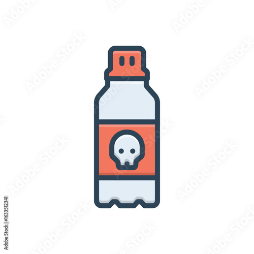 Color illustration  icon for hydro sodium
