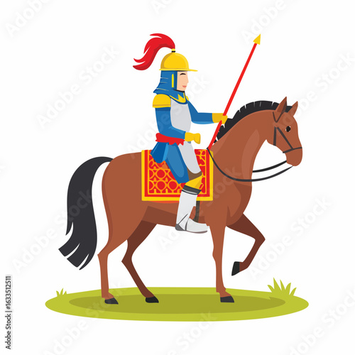 Horse Rider in Action
