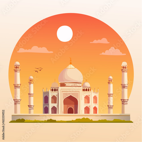Taj Mahal Sunset Circle
