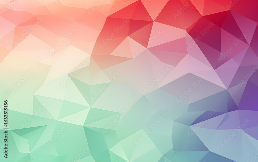 Fototapeta premium Lowpoly geometric polygonal colorful abstract background