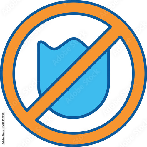 No liquids allowed symbol isolated on transparent background