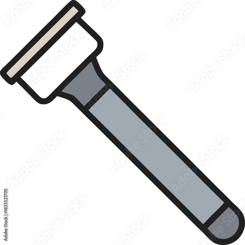 Stylized illustration of a razor isolated on transparent background