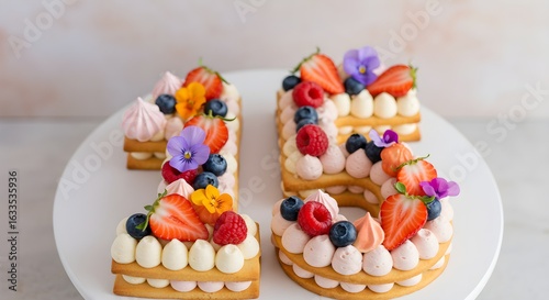Number thirteen fruit cake dessert