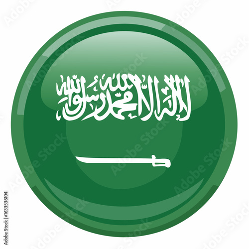 Circular emblem design emphasizing Saudi heritage, suitable for branding initiatives, tourism promotion, international outreach, and print collateral
